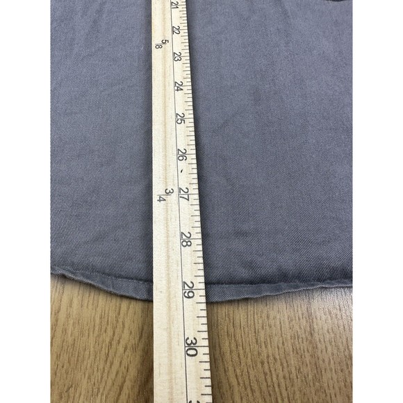 POW MIA Big Rig Truck Mens Shirt L Gray Raw Edges Sleeveless Front Buttons - Picture 7 of 16